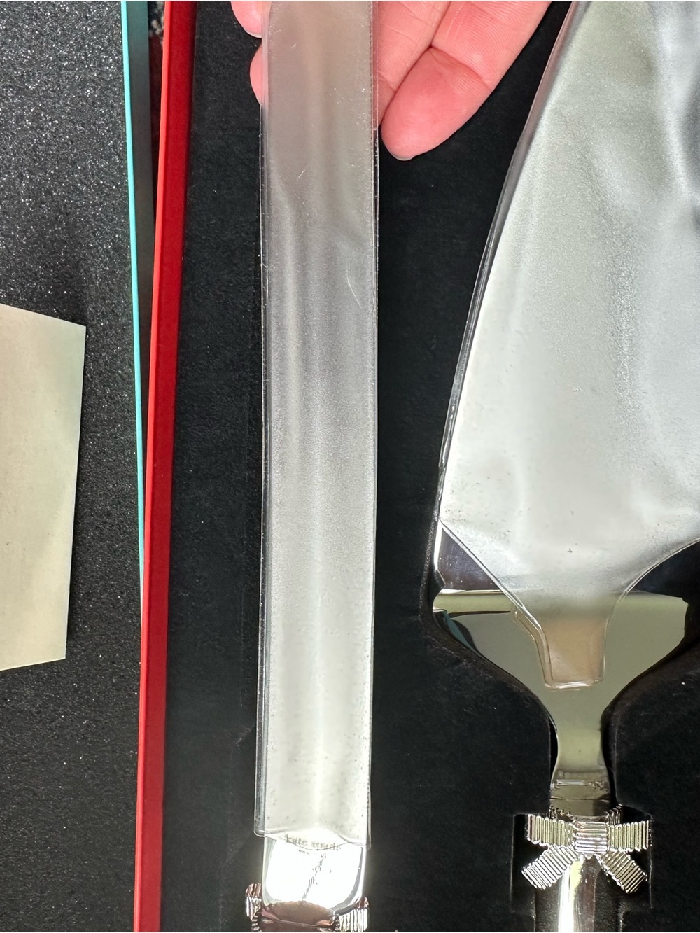 Lenox NWT and box kate spade Silver Cake Knife and Server Set never used - Picture 15 of 16